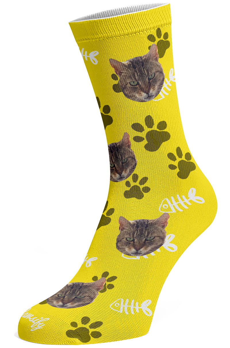 Personalised Cat Socks Pawsify