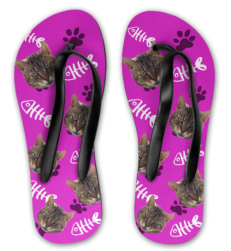 Personalised Cat Flip Flops - Pawsify