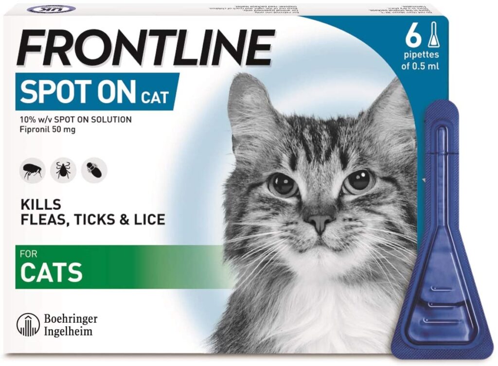 Frontline Spot On For Cat Kills Fleas, Ticks And Lice Pawsify